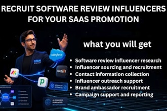 recruit software review influencers for your saas promotion