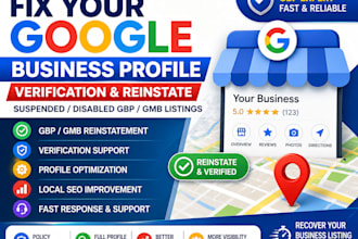 fix your google business profile verification gmb reinstate gmb