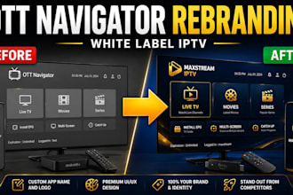 customize rebrand and white label ott navigator iptv app for android