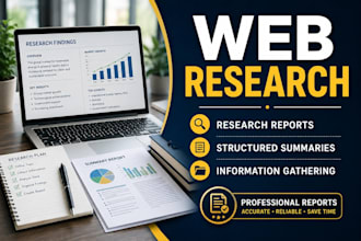 do internet research, summaries and information gathering
