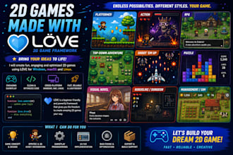 develop 2d games and prototypes in lua