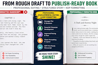 be your developmental book editor fix story plot for fiction young adult novella