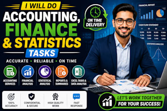 do accounting, finance and statistics tasks