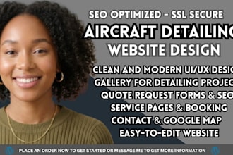 aircraft detailing website aviation website design airplane cleaning website
