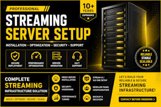 setup, configure, secure, and optimize your streaming server infrastructure