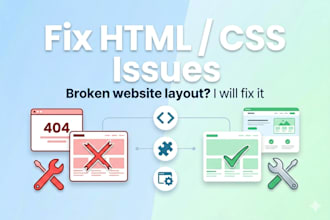 fix HTML, CSS and PHP issues on your website