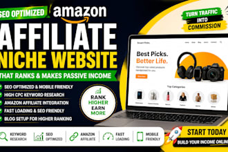 create an SEO optimized amazon affiliate niche website