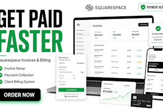 setup squarespace invoices payments and client billing system