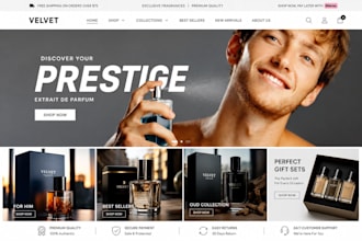 design perfume website fragrance store perfume shopify store beauty store