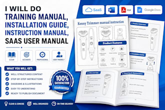 do training manual, installation guide, instruction manual, saas user manual