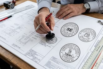 licensed structural engineer stamp georgia california virginia stamp city permit