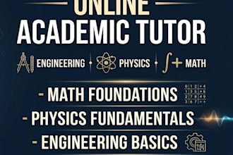 be your online academic tutor for mathematics and physics