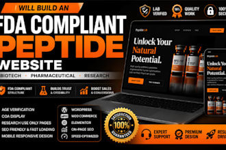 build an fda compliant peptide, biotech, or pharmaceutical website