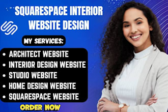 design squarespace interior website architect firm interior decor website design