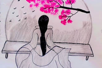 draw beautiful custom pencil sketches and hand drawn art