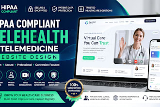 hipaa compliant telehealth website, telemedicine website and nutrition website