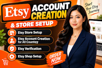 create etsy account for all country etsy store setup