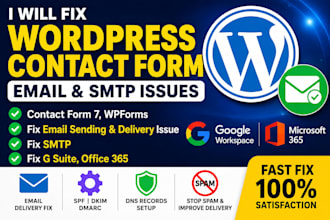 fix wordpress contact form email delivery issues