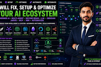 fix setup hermes ai agent multi agent second brain llm obsidian jarvis mcp n8n