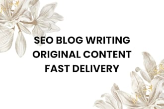 write SEO blog posts that rank on google