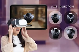 develop VR virtual reality store app, ar tryon shopping, VR product showroom app