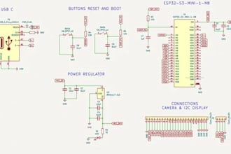 do pcb design esp23 schematic and design pcb layout circuit design iot hardware