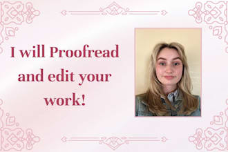 proofread, provide feedback, and edit your ebook