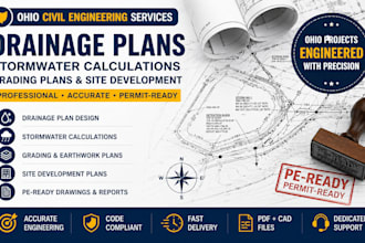 prepare ohio drainage plans, stormwater, grading plans
