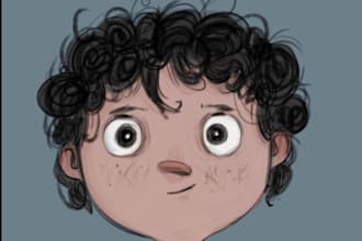 draw a cartoon character for you, no ai
