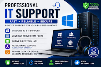 fix windows server, active directory and remote IT issues