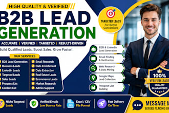 do b2b targeted lead generation linkedin business leads prospect list data