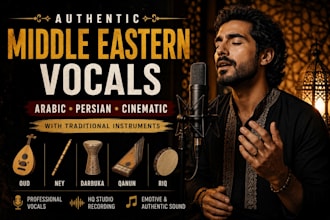 create cinematic arabic and persian vocal chants for films and games