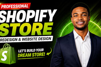 redesign shopify store, shopify website design, shopify store redesign expert