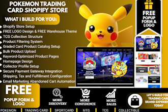 build pokemon trading card website collectible tcg mtg shopify sportcard website