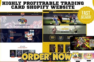 build pokemon trading card website collectible tcg mtg shopify sportcard website