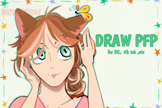 draw anime art and illustration for profile picture