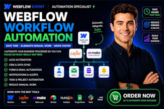 automate your webflow workflows using zapier and make