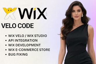 design and develop a professional wix ecommerce website using wix velo