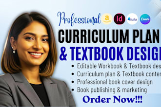 design format educational workbook, textbook curriculum plan, kdp workbook cover