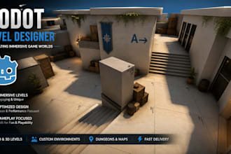 create professional godot game level designs, layout and environments