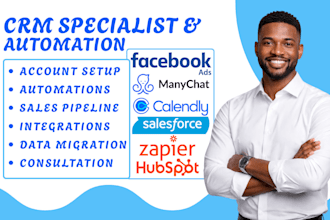 setup facebook ads manychat hubspot calendly and zapier automation