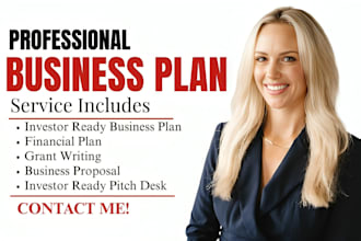 write sba business plan, proposal, startups, pitch desk, grant or financial plan