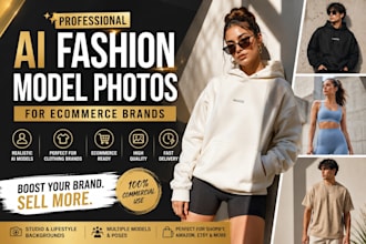 create ai fashion model photos and ecommerce product photography