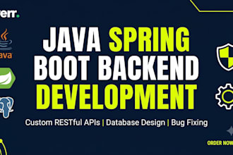 build a custom, scalable backend with java spring boot and postgresql