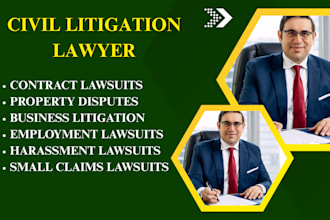 be your lawyer for civil litigations