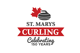 design wordmark st marys curling logo