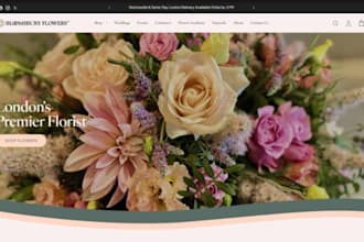 design wix floral website florist website wedding floral website
