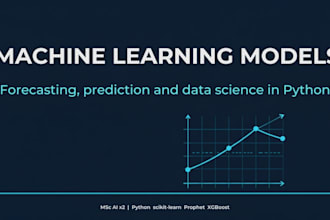 build machine learning and forecasting models in python