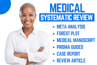 do medical manuscript, systematic review article, case report meta analysis plot