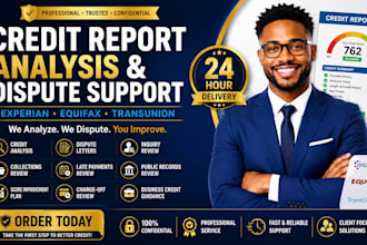 analyze credit reports and prepare dispute letters professionally